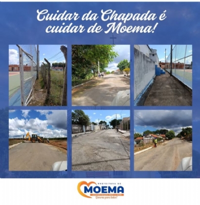 limpeza no distrito da Chapada
