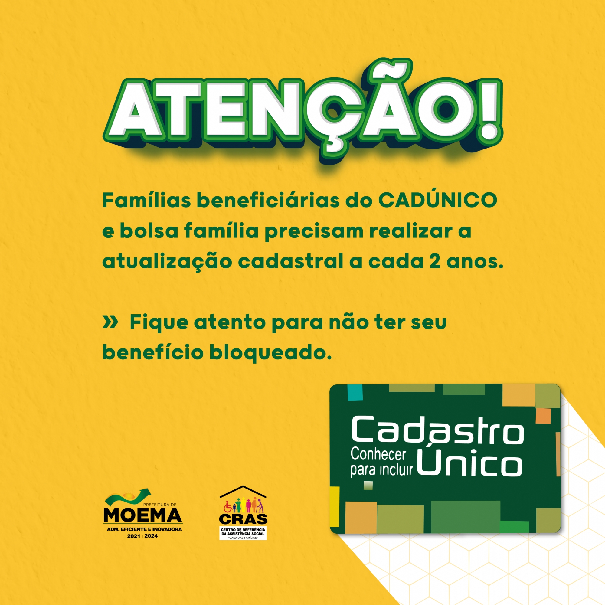 Prefeitura De Moema Cadastro Único AtualizaÇÃo Cadastral 2254