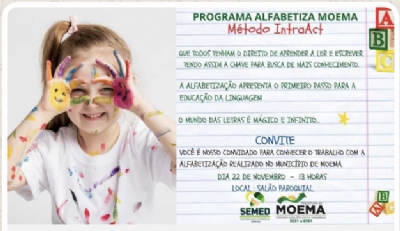 Secretária de Educação - Programa Alfabetiza Moema-MG   https://youtube.com/live/0dbvQuGmn2Q?feature=share